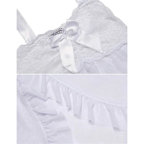 Avidlove Women Nightwear Lace Babydoll Strap Chemise Halter Lingerie 20190424184338 00613 B