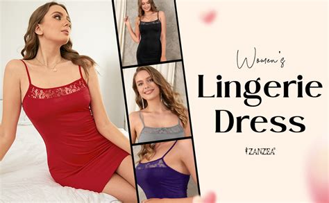 ZANZEA Women S Sexy Lingerie Set Babydoll Lace Splice Chemise Sleepwear Night Dress G String