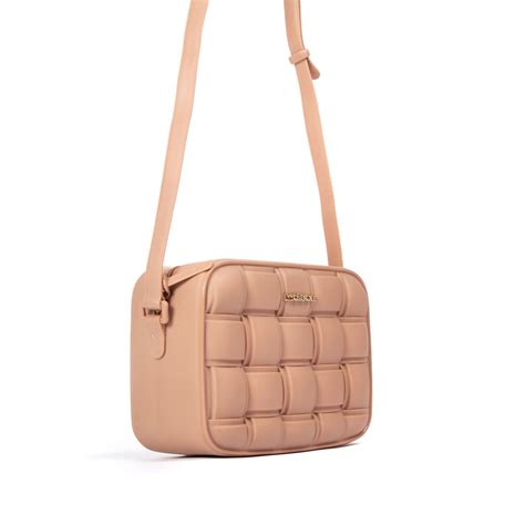 Bolsa Feminina Moleca Transversal Tran Ada Nude Bege