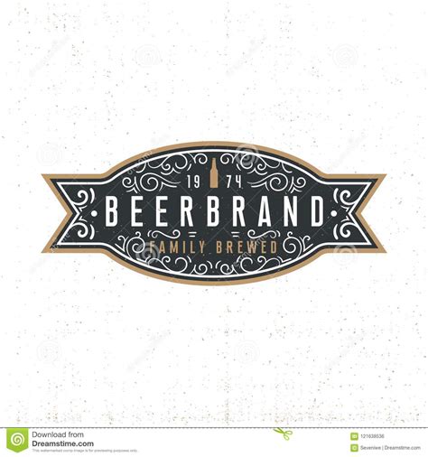 Beer Brand Logotype Vector Illustration Stock Picture Stock Vector ...