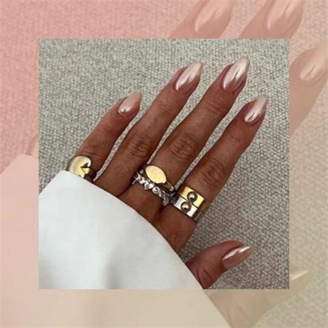 15 Nude Chrome Nails For Your Glam Era Beauty Revival