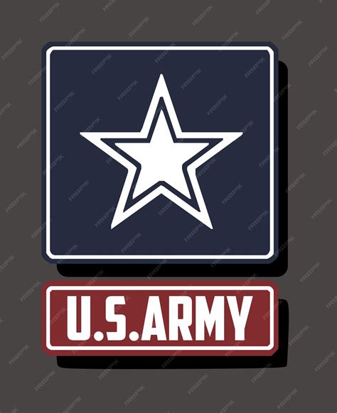 premium vector united states army star