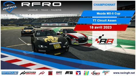 1ère manche Championnat Mazda MX 5 cup sur RaceRoom YouTube