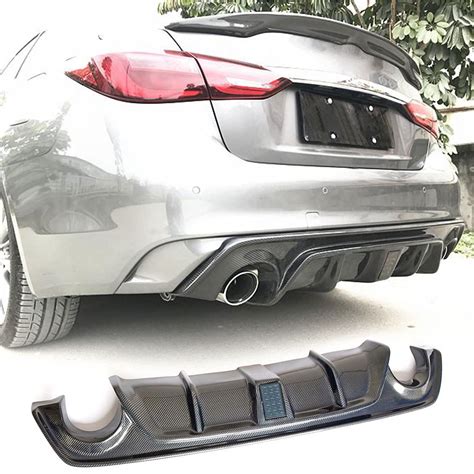 Mcarcar Kit Carbon Fiber Rear Diffuser Fits For Mercedes Benz C