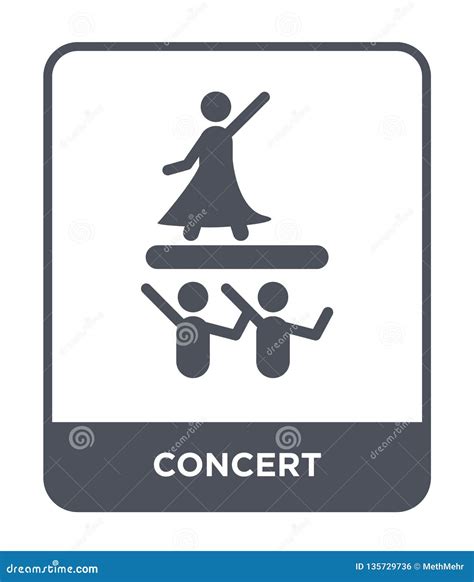 Concert Icon In Trendy Design Style Concert Icon Isolated On White