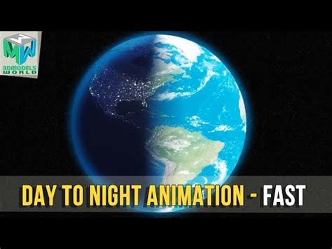 Maya Tutorial How To Animate Day To Night Transition Earth D