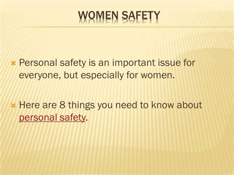 PPT - 8 Tips For Women Safety PowerPoint Presentation, free download - ID:7606841