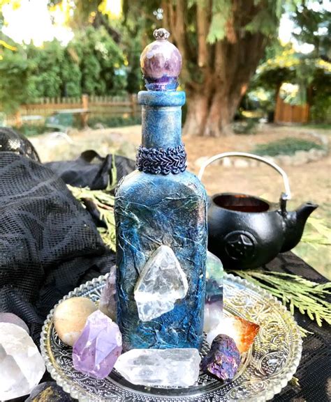 Crystal Moon Potion Bottle [video] [video] Bottle Witches Apothecary