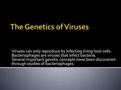 Ppt Chapter The Genetics Of Bacteria And Their Viruses Powerpoint