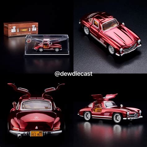 Hot Wheels RLC Red Line Club Exclusive 1955 Mercedes Benz 300SL Oxblood Hobbies Toys Toys