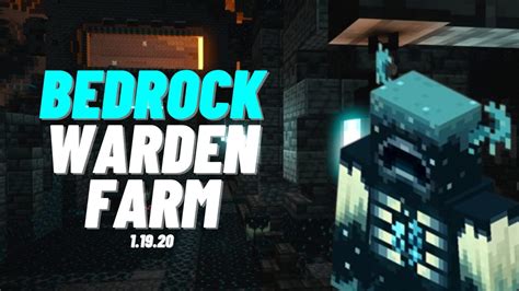 SIMPLE 1 19 20 Auto Warden Farm Tutorial In Minecraft Bedrock MCPE