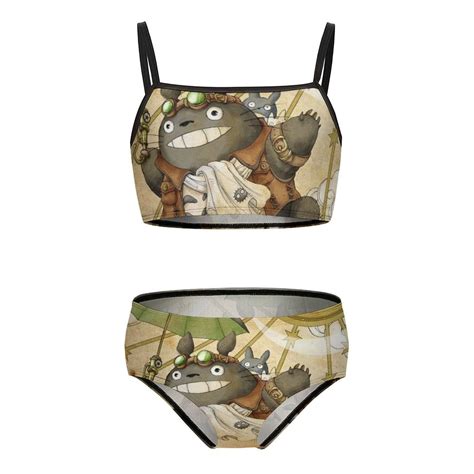 Totoro Girls Bikini Swimsuits Two Piece Beach Bathing Suit Swimwear 8 10Y 130cm Walmart
