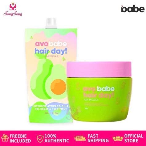 Babe Formula Avo Babe Hair Day Hair Masque Avocado Oil And Tri Keratin Treatment Tub Refill