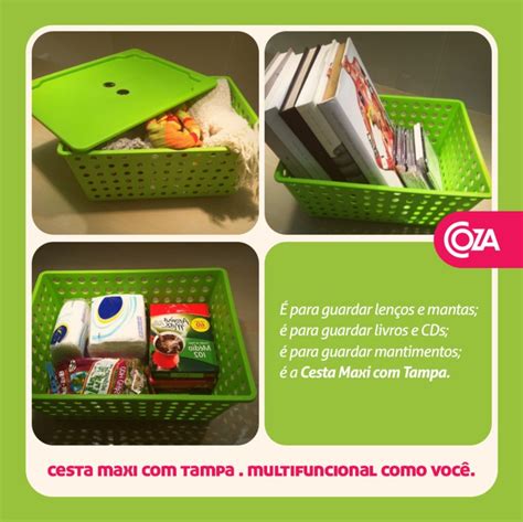 A Cesta Maxi Tampa é prática para armazenar e organizar os mais