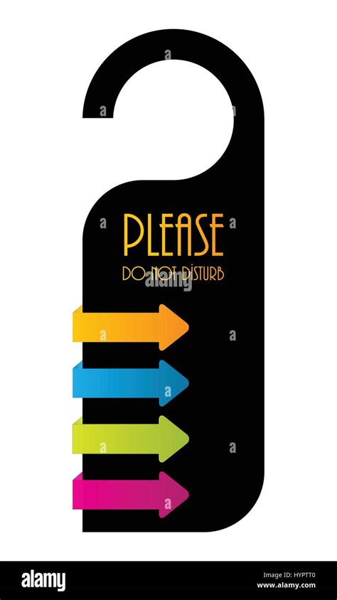 Do Not Disturb Door Hanger Vector Design Stock Vector Image And Art Alamy