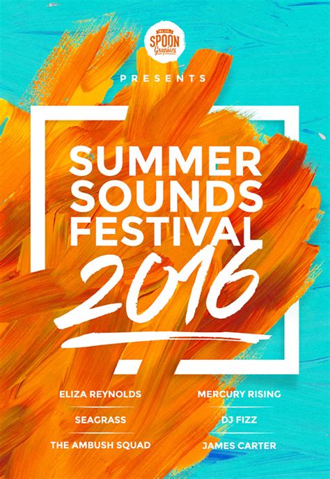 Summer Soynds Festival Event Poster Example Venngage Poster Examples