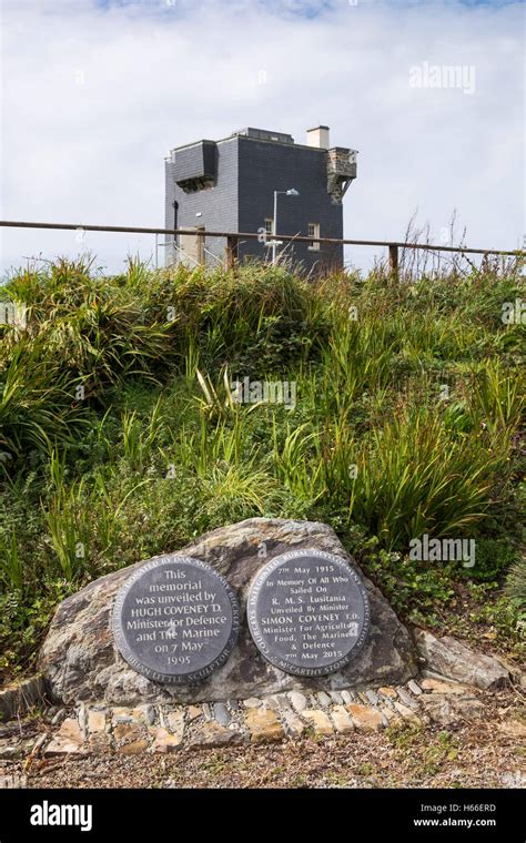 The old Head of Kinsale signal tower and Lusitania museum, Kinsale ...