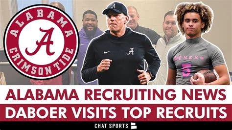 Alabama Football Recruiting Rumors Kalen Deboer Visits Top 2025 Qbs