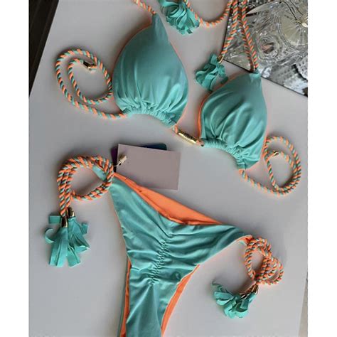 stk sexet bikini sæt kvinde badedragt push up bh er bikini sæt stk