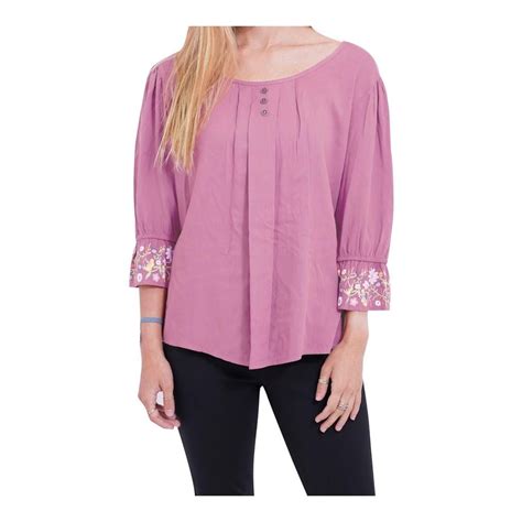 Blusa George Talla Eg Manga Flores Rosa Walmart