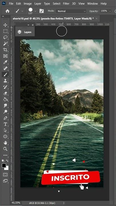 Efeito de Ondas em estrada no Photoshop | Tutorial Photoshop #shorts ...