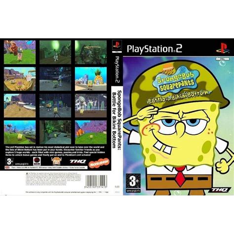 PS CD DVD GAMES SpongeBob SquarePants Battle For Bikini Bottom Shopee Malaysia