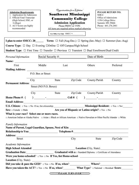 Fillable Online Admission Application 18 Fax Email Print Pdffiller