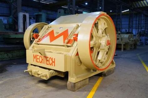 Mild Steel Mech Tech Double Toggle Jaw Crusher For Stone At Best Price