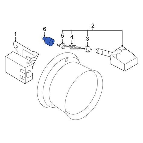 Nissan OE 40780JA01B - Tire Pressure Monitoring System (TPMS) Sensor Nut