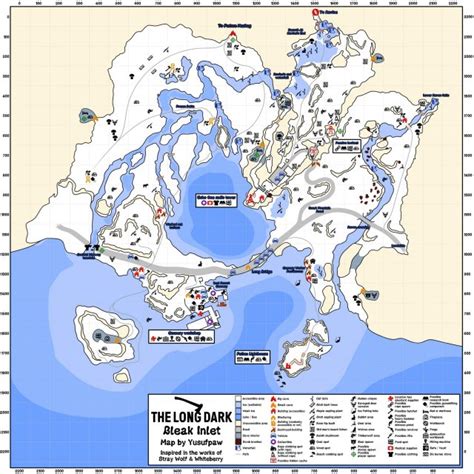 The Long Dark Bleak Inlet Detailed Map