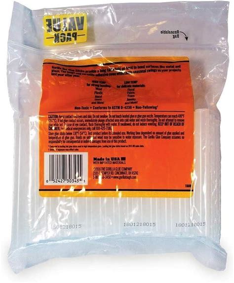 Gorilla Hot Glue Sticks Full Size Long X Diameter Count Clear Pack Of Pack