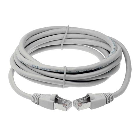 Panduit 10FT Cat6A 10GbE Shielded (S/FTP) Snagless Patch Cable 26AWG — Gray (10-Pack) (UTPSP-C6A-STP-10FT-GY-10PK)