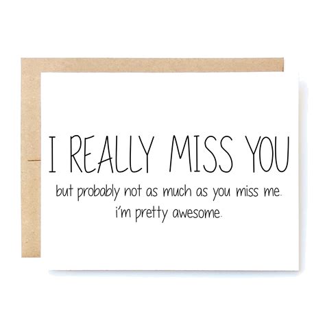 Funny I Miss You Cards