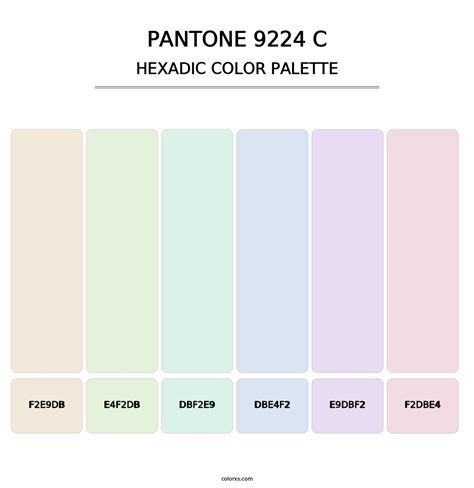 PANTONE 9224 C color palettes - colorxs.com