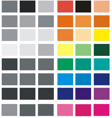 Pop Art Color Palette On Vector