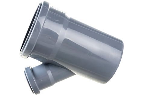 Канализационный тройник RTP D 110х50 мм, 45 град, серый 36573 ...