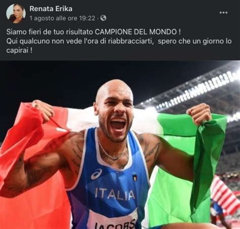 Il Post Dell Ex Compagna Di Marcell Jacobs Sulla Vittoria Alle