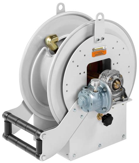 Hose reel and cable reel, Motorized hose reel - Painted steel hose