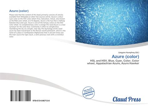 Azure (color), 978-613-6-86712-0, 6136867125 ,9786136867120
