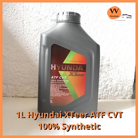 1L Hyundai Xteer ATF CVT 100 Synthetic Lazada PH