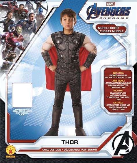 Rubies Marvel Avengers Endgame Childs Deluxe Thor Costume Funtober