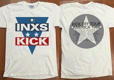 Inxs Kick Off America Tour Star Band Rock Concert Unisex T Shirt