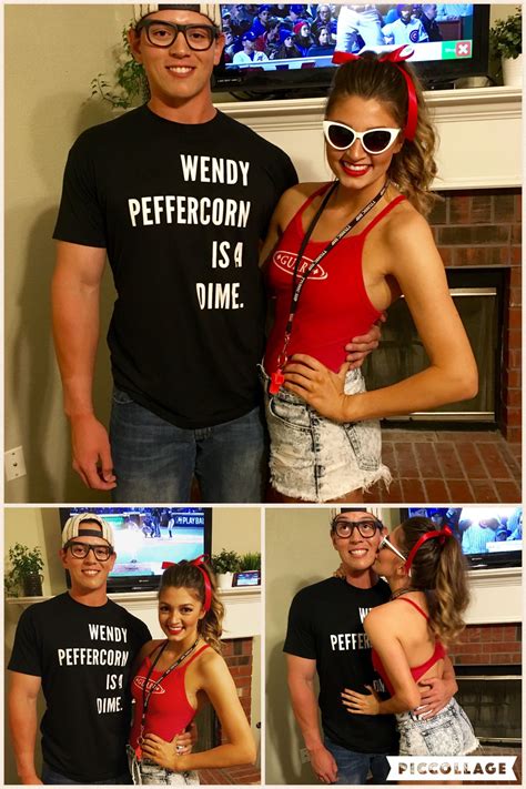 Squints and Wendy Peffercorn #sandlot #couplecostume #halloween | Cute
