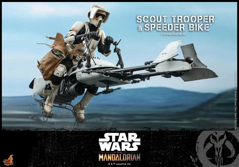Hot Toys Scout Trooper Speeder Bike Set From Star Wars The Mandalorian Actionfiguresdaily