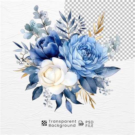 Aquarela Floral Em Png Psd Premium