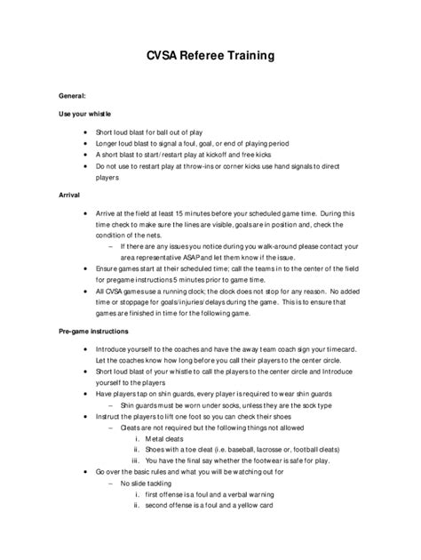 Fillable Online Common Referee Calls And Signals In Water Polo Fax Email