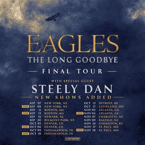 New Dates Added To The Long Goodbye Tour Eagles