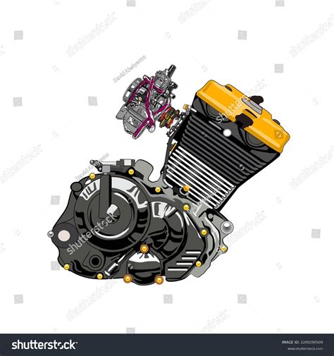 Vector Engine Raider 150 Satria Fu Stock Vector Royalty Free