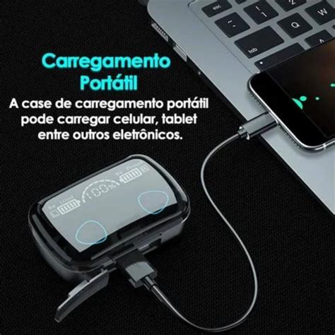 Fone De Ouvido M10 Bt Wireless 51 Digital Power Bank Parcelamento