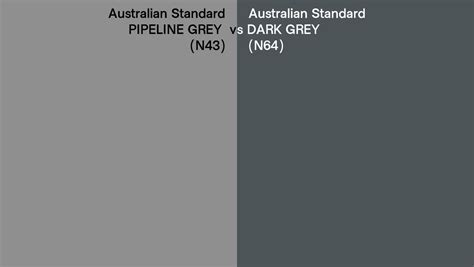 Australian Standard Pipeline Grey Vs Dark Grey Side By Side Comparison